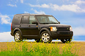 AUT 15 RK1111 01
2007 Land Rover LR3 Blue Low 3/4 Side View On Pavement