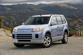 AUT 15 RK1135 01
2006 Nissan FCV X-Trail Blue 3/4 Front View On Pavement