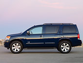AUT 15 RK1141 01
2008 Nissan Armada LE Blue Profile View On Pavement