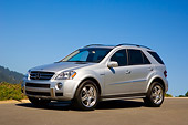 AUT 15 RK1154 03
2007 Mercedes-Benz ML63 AMG SUV Silver 3/4 Front View On Pavement