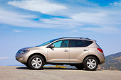 AUT 15 RK1195 01
2009 Nissan Murano Champagne 3/4 Front View By Mountain Blue Sky