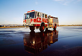 AUT 16 RK0034 01
1994 KME P-24 Pumper #4 Fire Truck Red 3/4 Front View On Wet Pavement