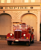 AUT 16 RK0076 04
1951 Mack Fire Truck Head On Shot By Fire House