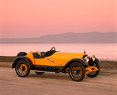 AUT 17 RK0023 03
1918 Mercer Raceabout Yellow 3/4 Front View On Dirt By Water Filtered