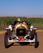 AUT 17 RK0026 02
1914 Ford Model T Speedster White Head On Shot On Dirt By Field