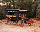 AUT 17 RK0150 02
Federal Penitentiary Carriage 3/4 Front View On Dirt By Trees