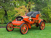 AUT 17 RK0169 01
1904 Franklin Model A Red Front 3/4 View On Grass By Trees