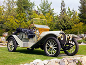 AUT 17 RK0175 01
1912 Mitchell Roadster Green Front 3/4 View On Grass By Trees