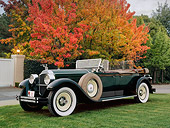 AUT 18 RK0093 02
1928 Packard 526 Runabout Black 3/4 Front View On Grass