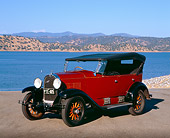 AUT 18 RK0099 02
1929 Whippit Maroon And Black 3/4 Side View On Pavement By Lake