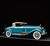AUT 18 RK0094 09
1929 Isotta Fraschini Blue Front 3/4 View On Gray Floor Studio