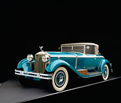 AUT 18 RK0095 04
1929 Isotta Fraschini Blue Front 3/4 View On Gray Floor Studio