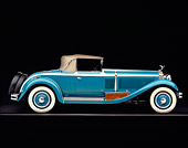 AUT 18 RK0097 02
1929 Isotta Fraschini Blue Profile View On Gray Line Studio