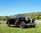 AUT 18 RK0288 01
1929 La Salle Dual Phaeton Roadster Black 3/4 Side View On Grass