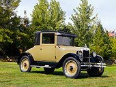 AUT 18 RK0294 01
1926 Chevrolet Superior Series V Coupe Landau Green Front 3/4 View On Grass By Trees Sky