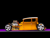 AUT 18 RK0305 01
1927 Ford Coupe Hot Rod Orange 3/4 Front View Studio