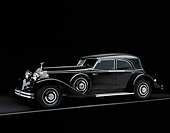 AUT 19 RK0105 01
1933 Rolls Royce P11 Black Side 3/4 View On Gray Line Studio