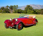 AUT 19 RK0845 01
1934 Alfa Romeo 8C 2300 Red 3/4 Front View On Grass