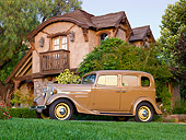 AUT 19 RK0962 01
1935 Chevrolet Sedan Hollywood Tan Profile View On Pavement By House