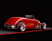 AUT 19 RK0001 03
1933 Ford Roadster Red 3/4 Rear View On Red Line Studio