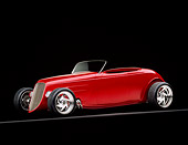 AUT 19 RK0004 02
1933 Ford Roadster Red 3/4 Side View Studio
