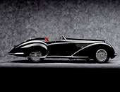 AUT 19 RK0006 05
1937 Alpha Romeo 8C 2900B Spider Side View On Gray Floor And Background
