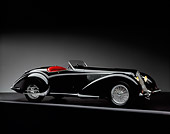 AUT 19 RK0007 05
1937 Alfa Romeo 2900B Spider 8C Black 3/4 Side View Studio