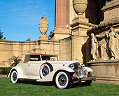 AUT 19 RK0024 02
1933 V-12 Packard White 3/4 Side View On Grass By Artwork