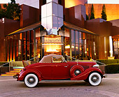 AUT 19 RK0044 02
1936 Auburn Cabriolet Red Profile By Museum At Night