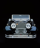 AUT 19 RK0086 02
1930 Packard 850 Roadster Dark Blue Head On Shot Studio
