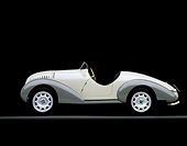 AUT 19 RK0299 07
1938 Siata Zagato Cream Side View On Gray Line Studio