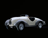 AUT 19 RK0301 06
1938 Siata Zagato Convertible Cream 3/4 Side View Studio