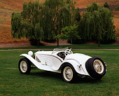AUT 19 RK0347 06
1931 Alfa Romeo 6C 1750 GS Flying Star Roadster White Rear 3/4 View On Grass