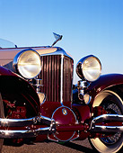 AUT 19 RK0544 02
1931 Cord L29 Speedster Burgundy And Beige Grille And Headlights Detail