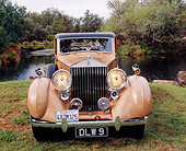AUT 19 RK0563 01
1937 Rolls Royce 25/30 Tan And Coffee Head On Shot On Grass By Water