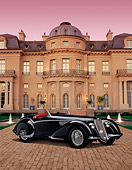 AUT 19 RK0573 01
1937 Alfa Romeo 2900B Spider 8C Black Carolands Chateau Background