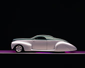 AUT 19 RK0620 02
1939 Lincoln, Zephyr, Almond Green And Silver Profile View On Purple Floor Studio