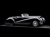 AUT 19 RK0639 01
1937 Delahaye Roadster Black 3/4 Front View Studio