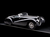 AUT 19 RK0640 01
1937 Delahaye Roadster Black 3/4 Front View Studio
