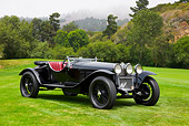 AUT 19 RK0711 01
1932 Alfa Romeo 8C 2300 Spider Corsa Zagato Blue 3/4 Front View On Lawn