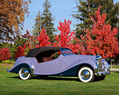 AUT 20 RK0183 01
1948 Bentley Periwinkle 3/4 Profile On Grass By Trees Blue Sky