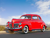 AUT 20 RK0403 01
1941 Mercury Club Coupe Red 3/4 Front View On Pavement