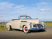 AUT 20 RK0450 01
1941 Cadillac Convertible Gray 3/4 Front View On Pavement By Marsh