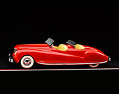 AUT 20 RK0003 06
1941 Chrysler Newport Behring Convertible Red Profile View Studio