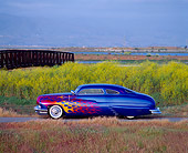 AUT 20 RK0061 01
1949 Mercury Custom Street Rod Blue With Flames Profile By Bushes