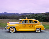 AUT 20 RK0078 03
1948 Plymouth Taxi Cab Yellow Side View On Pavement