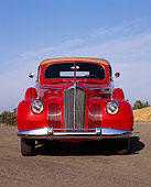 AUT 20 RK0119 01
1941 Packard 160 Deluxe Convertible Low Head On View On Pavement