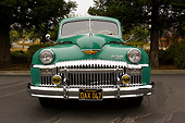 AUT 20 RK0310 01
1947 DeSoto Custom Sedan Green Low Head On View On Pavement