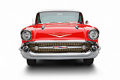 AUT 21 BK0079 01
1957 Chevrolet Bel Air Red And White Front View On White Seamless