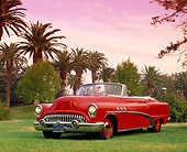 AUT 21 RK0023 05
1953 Buick Red Convertible 3/4 Front View On Grass